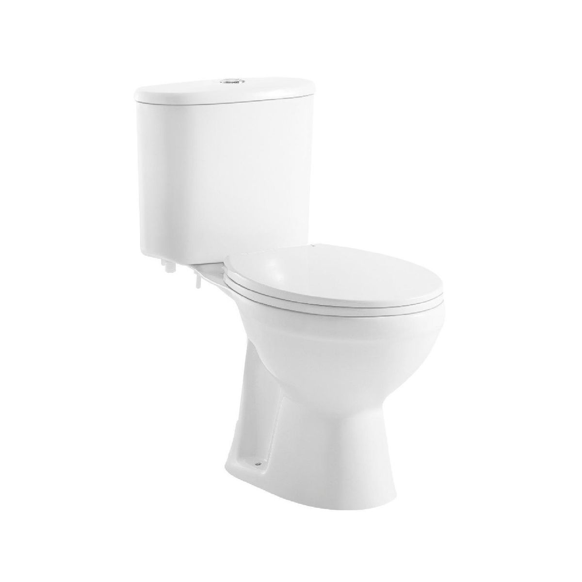 FANALOZA - Toilet Two piece a Piso 20,5 cm 6 Litros VALENCIA Blanco