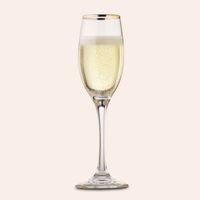 Set 4 Copas de Champán 180 ml Vidrio Transparente