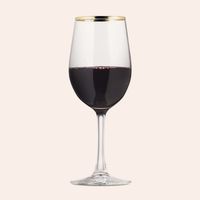 Set 4 Copas de Vino tinto 320 ml Vidrio Transparente