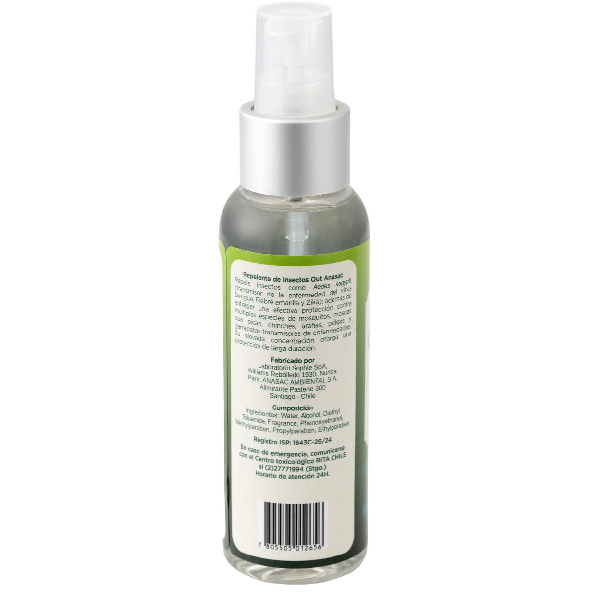 ANASAC - Repelente de insectos liquido adventure 100 ml