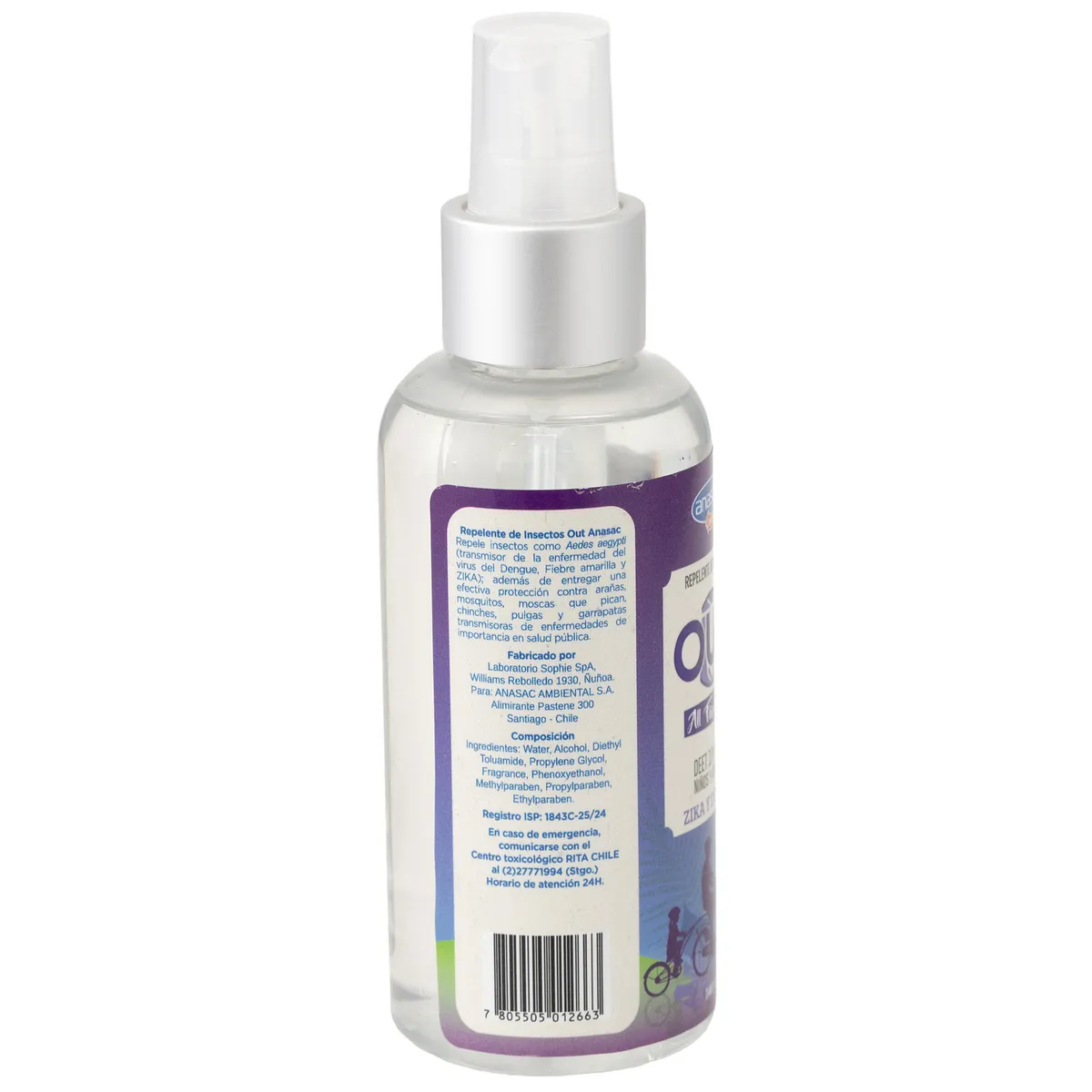 ANASAC - Repelente de insectos liquido all family 140 ml