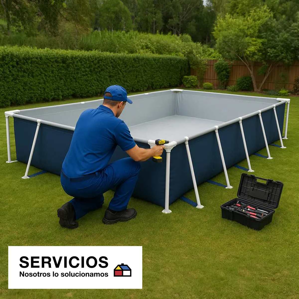 SERVICIOS HOGAR - Armado Piscina Capacidad entre 3500 y 15000 litros
