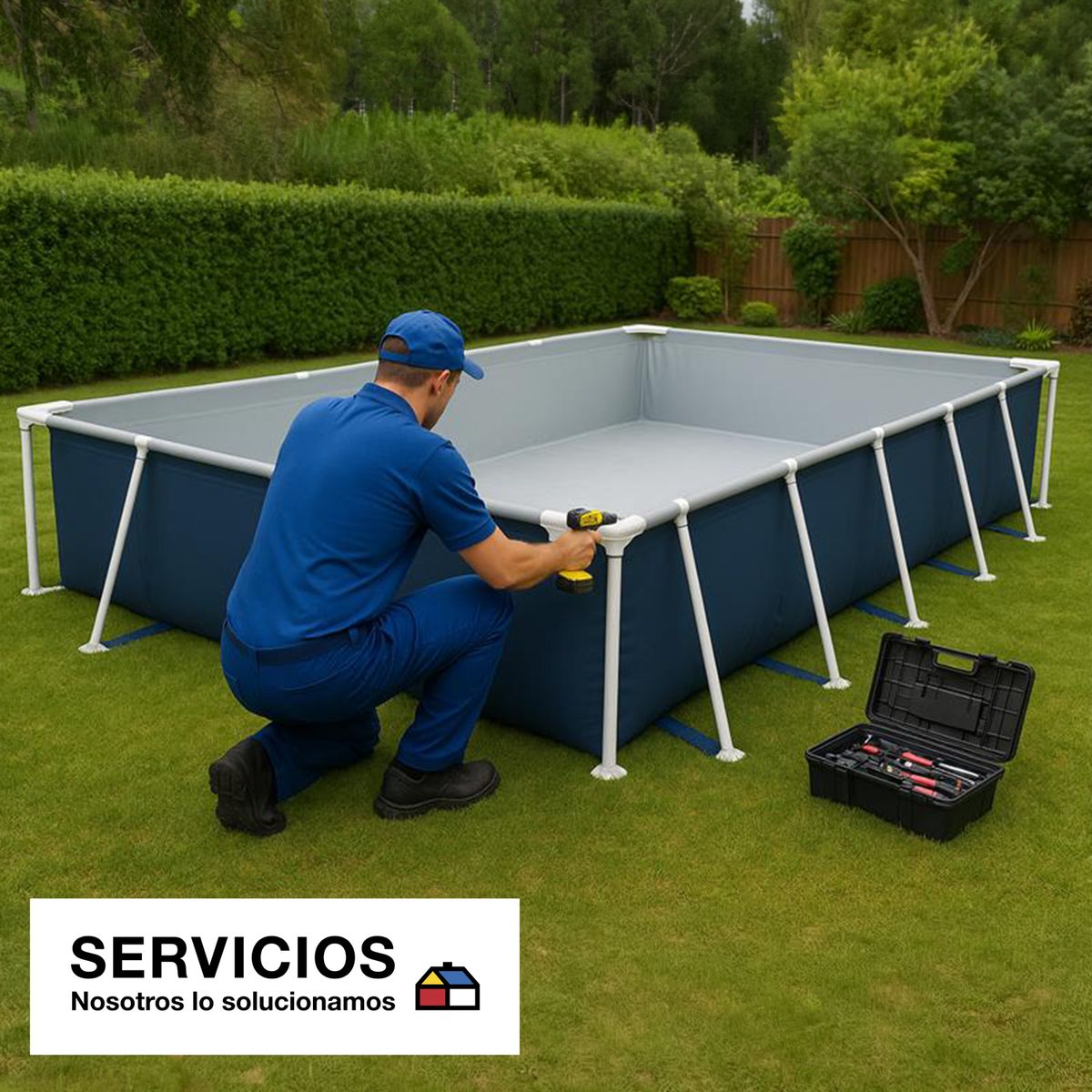 SERVICIOS HOGAR - Armado Piscina Capacidad entre 3500 y 15000 litros