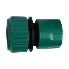ORBIT - Conector para manguera de 3/4" y conexion de 1" plastico