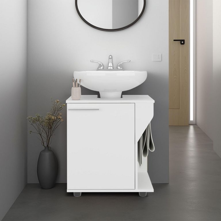 Mueble de baño para lavamanos Phillips 1 puerta blanco