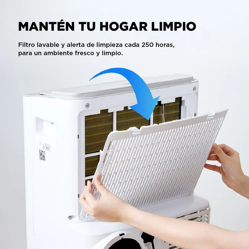 Midea SmartFlex MPPXA-12HRN8 Portátil 12000 BTU Frío/Calor Wi-Fi Blanco, foto 6