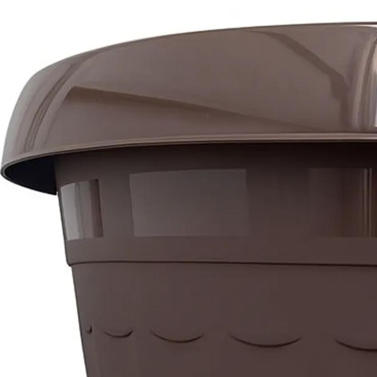 VITALY - Macetero de Plástico 50x45 cm Chocolate