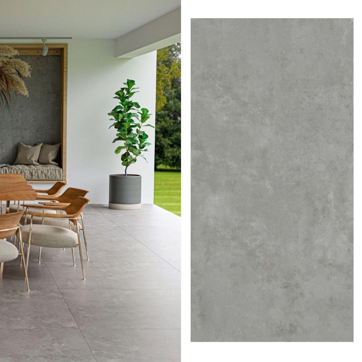 Cerámica 62x122 cm Gran District Gray Out Gris 2.28 m2, marca EMBRAMACO - Foto Principal