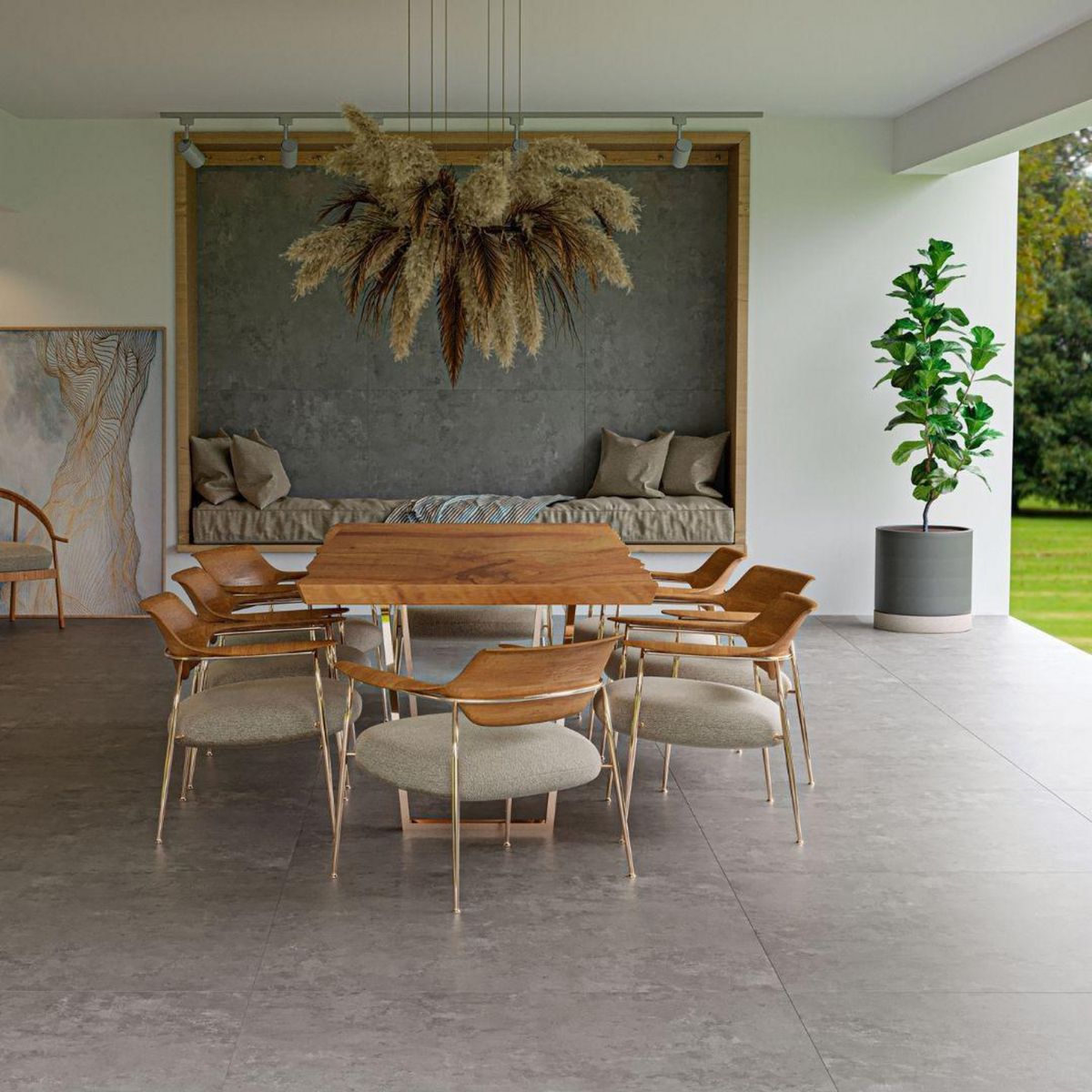 Cerámica 62x122 cm Gran District Gray Out Gris 2.28 m2, marca EMBRAMACO - Foto 2