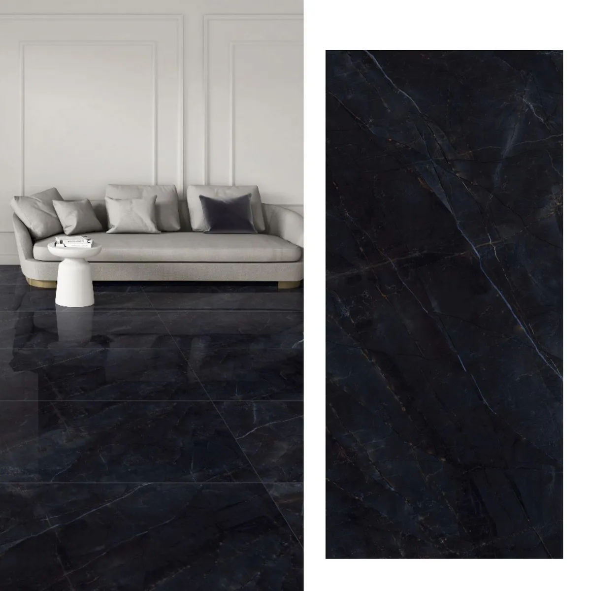 Porcelanato 60x120 cm Armani Black Black 1.44 m2, marca GENERICO - Foto Principal