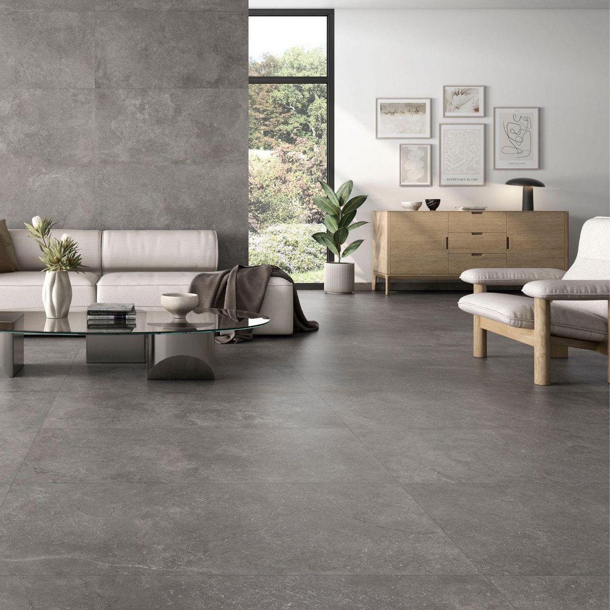 GENERICO - Porcelanato 60x120 cm Cassian Ash Gris Claro 1.42 m2