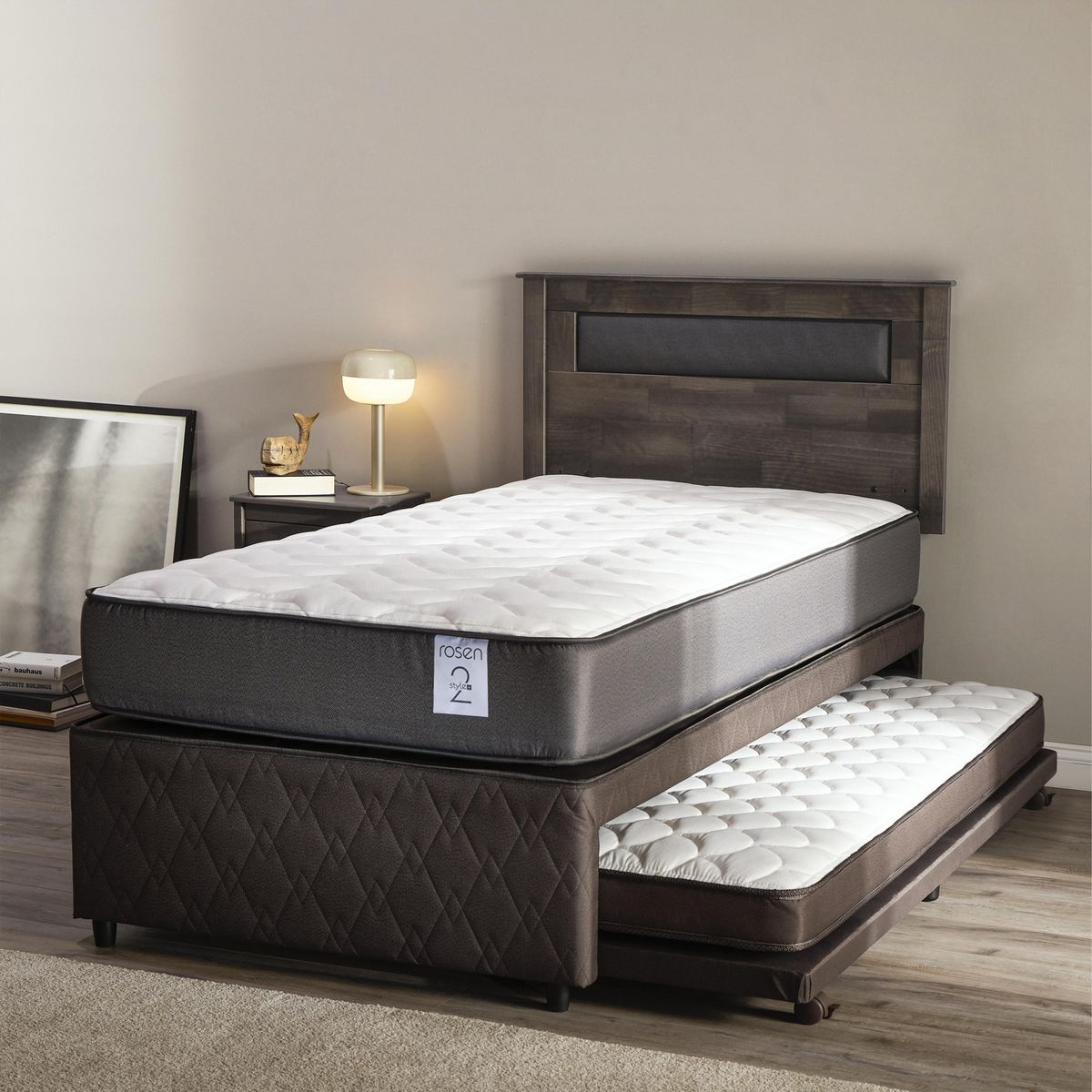 ROSEN - Divan 1.5 plazas Nido New Style 2 Plus Gris