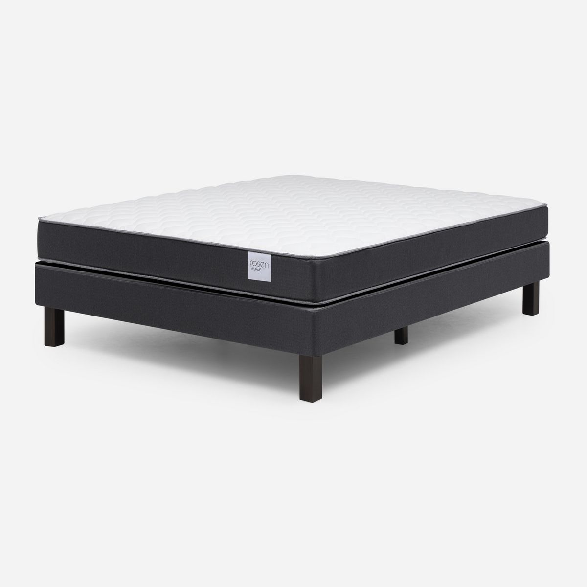 ROSEN - Cama Europea Wave 2 plazas Respaldo Lucio