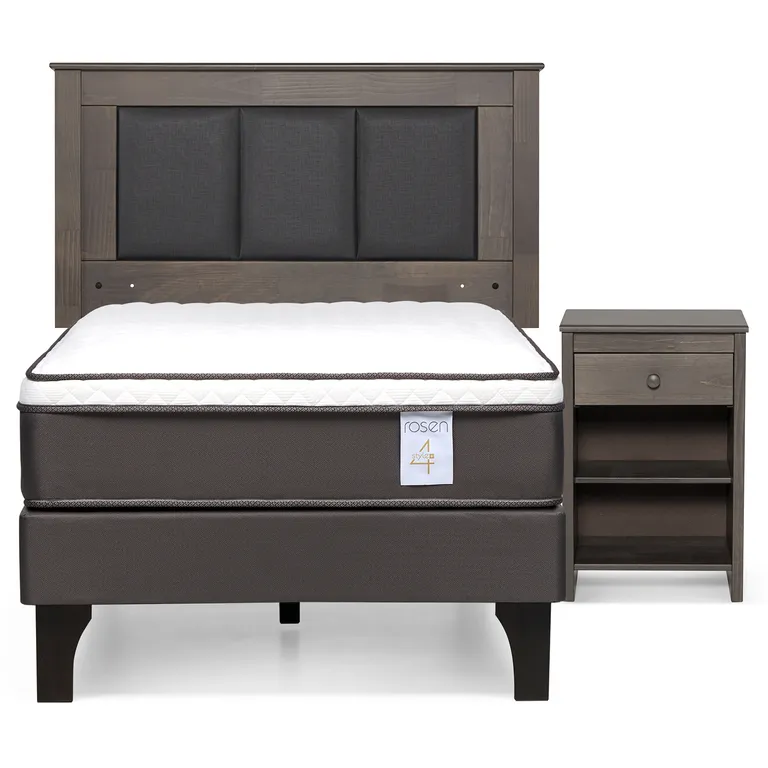 ROSEN Cama Europea New Style 4 Plus 1,5 plazas Muebles Rachel