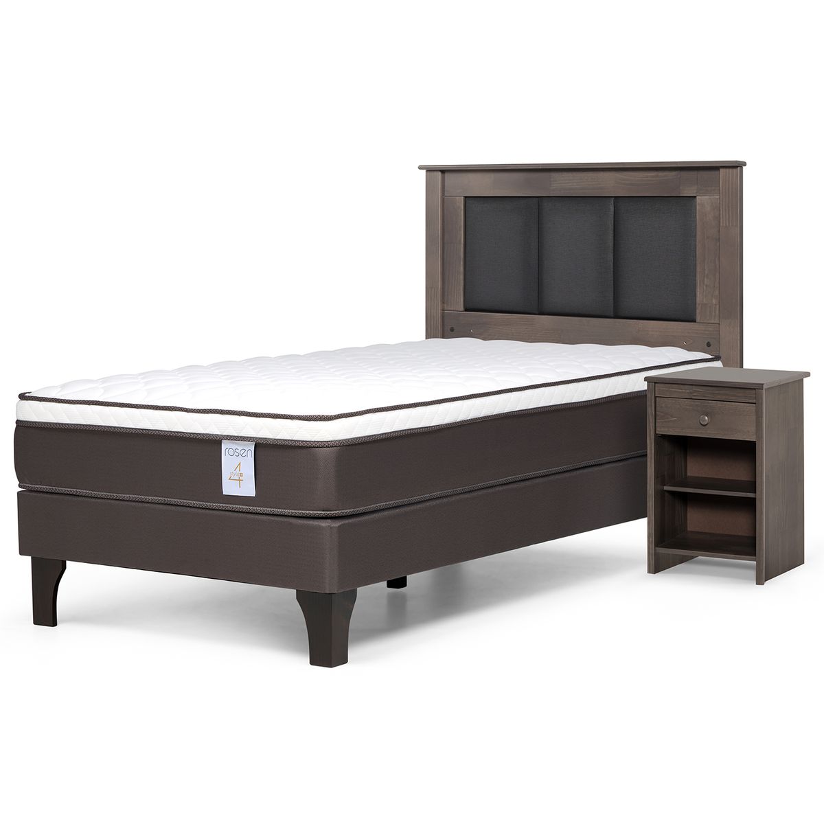 ROSEN - Cama Europea New Style 4 Plus 1,5 plazas Muebles Rachel