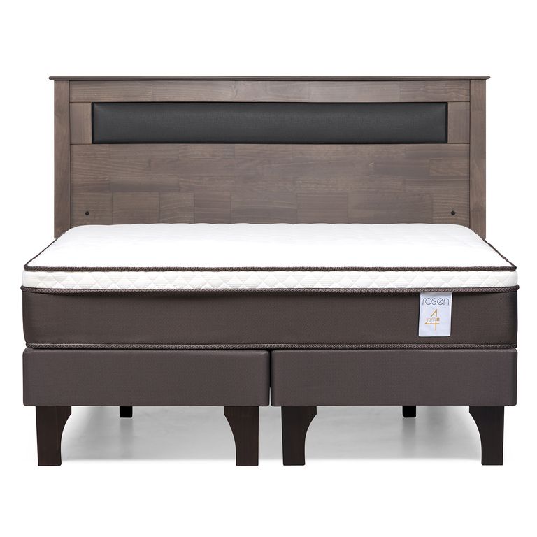 ROSEN Cama Europea New Style 4 Plus 2 plazas Respaldo Ferrara