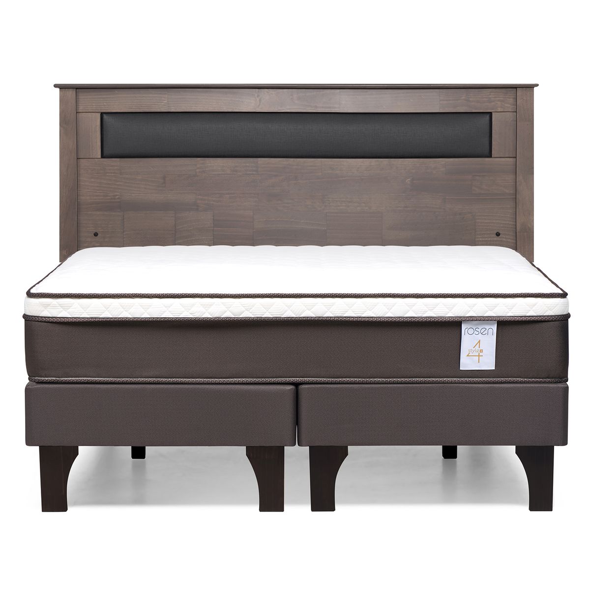 ROSEN - Cama Europea New Style 4 Plus 2 plazas Respaldo Ferrara