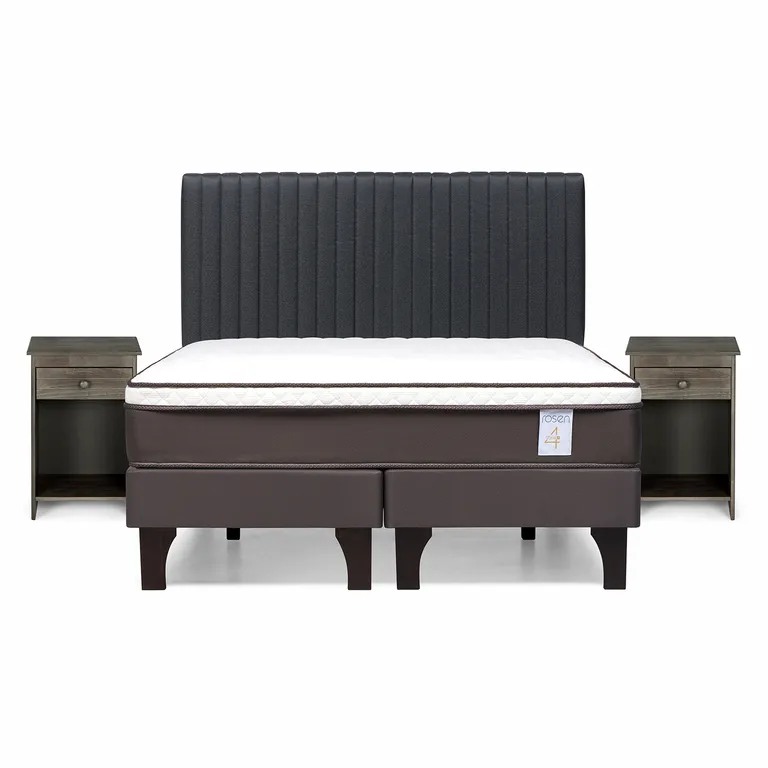 ROSEN Cama Europea New Style 4 Plus 2 plazas Muebles Lucio