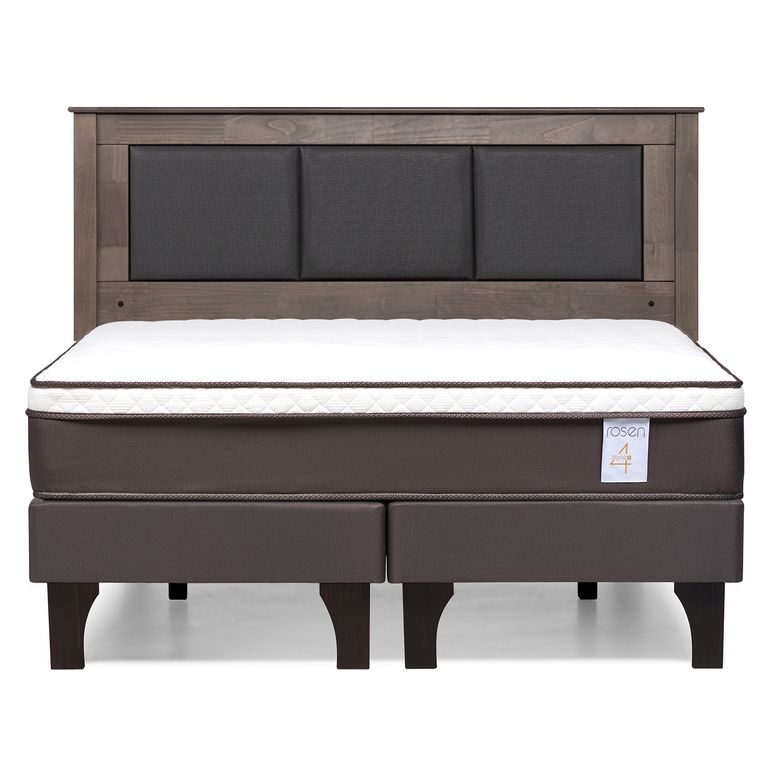 ROSEN Cama Europea New Style 4 Plus 2 plazas Respaldo Rachel