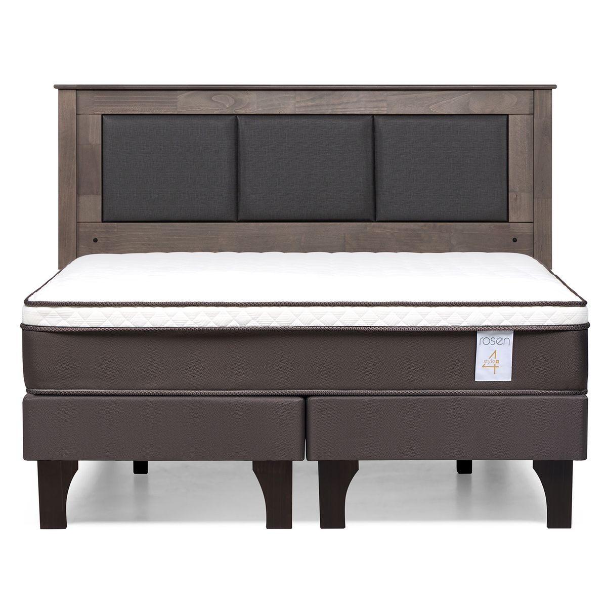 ROSEN - Cama Europea New Style 4 Plus 2 plazas Respaldo Rachel