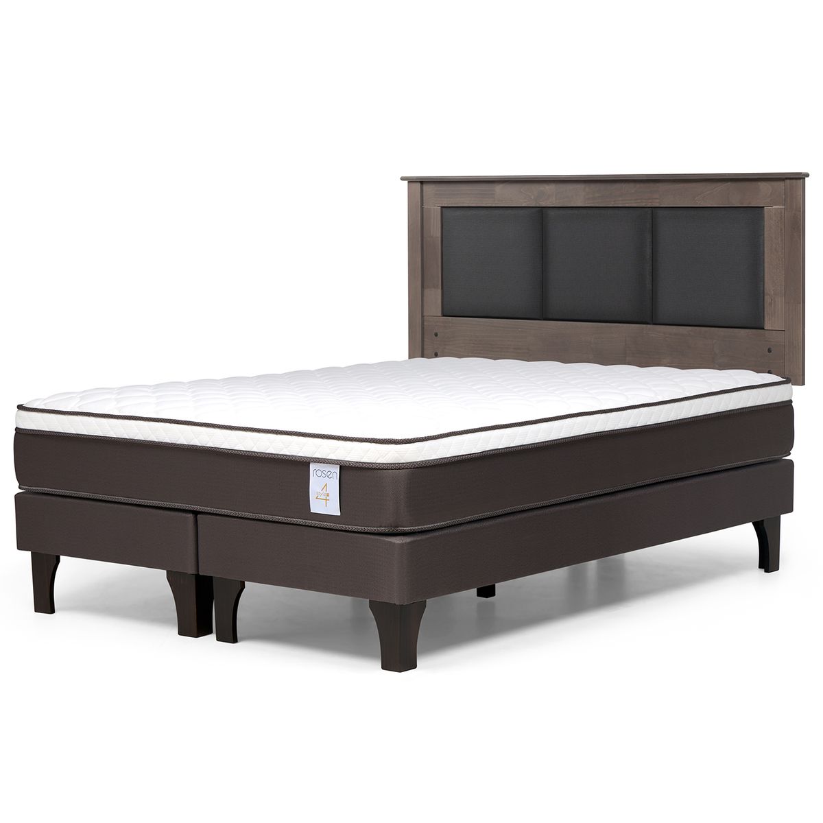 ROSEN - Cama Europea New Style 4 Plus 2 plazas Respaldo Rachel