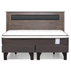 ROSEN - Cama King Europea New Style 4 Plus Chocolate