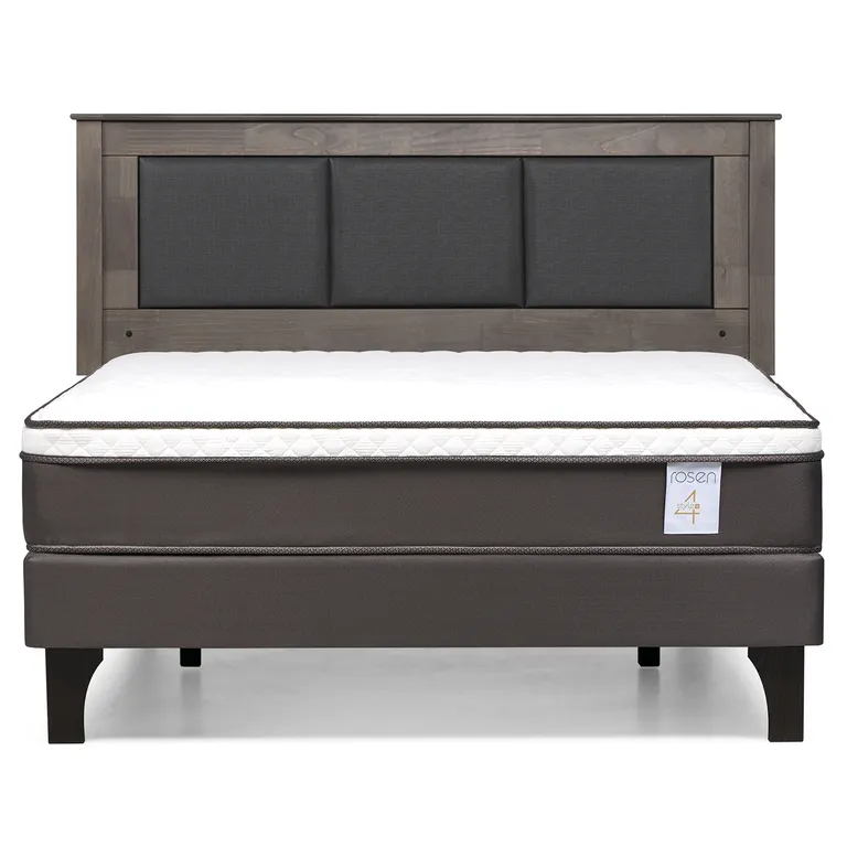 ROSEN Cama Europea New Style 4 Plus 2 plazas Respaldo Rachel