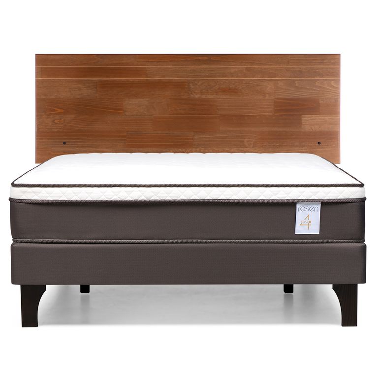 ROSEN Cama Europea New Style 4 Plus 2 plazas Respaldo Tabor