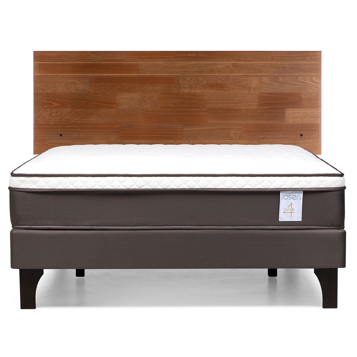 ROSEN - Cama Europea New Style 4 Plus 2 plazas Respaldo Tabor