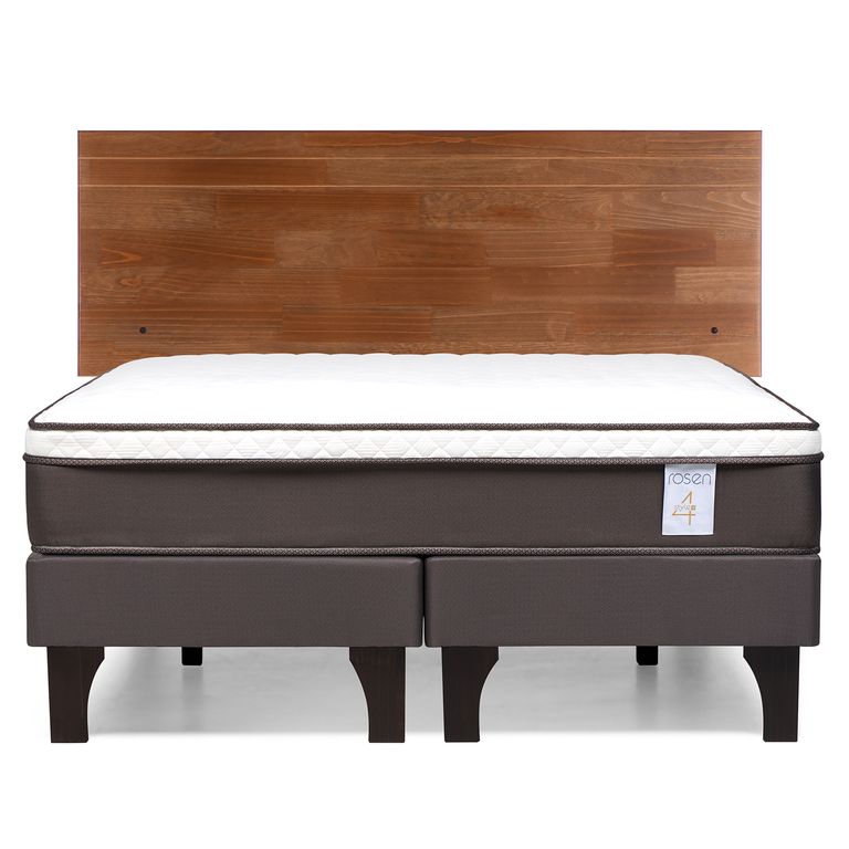 ROSEN Cama Europea New Style 4 Plus 2 plazas Respaldo Tabor