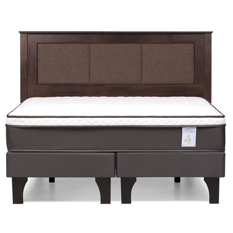 ROSEN Cama Europea New Style 4 Plus 2 plazas Respaldo Rachel