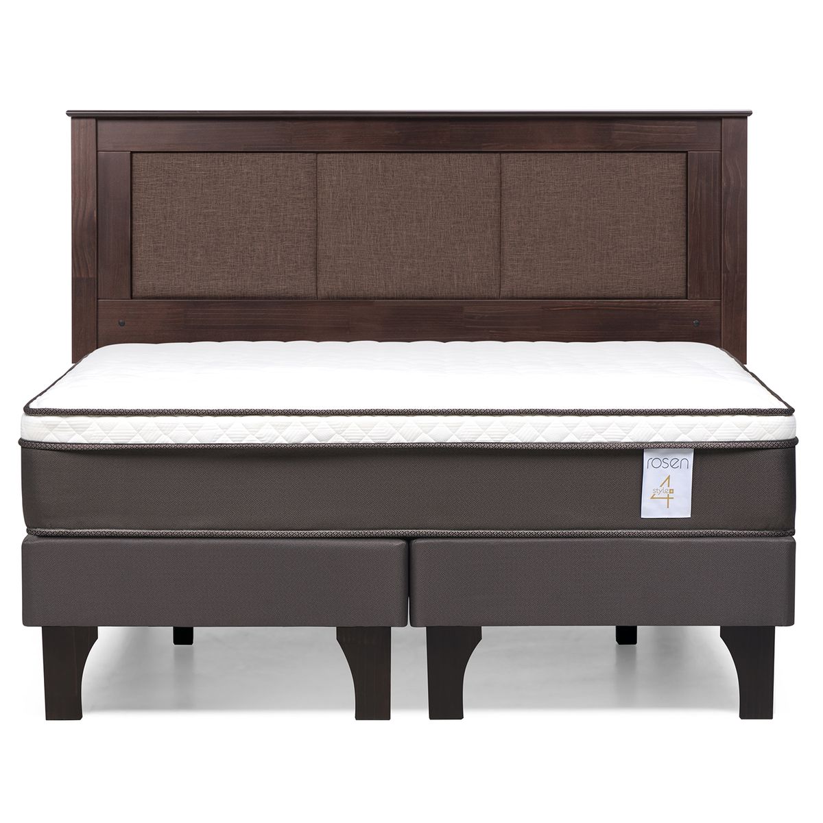 ROSEN - Cama Europea New Style 4 Plus 2 plazas Respaldo Rachel