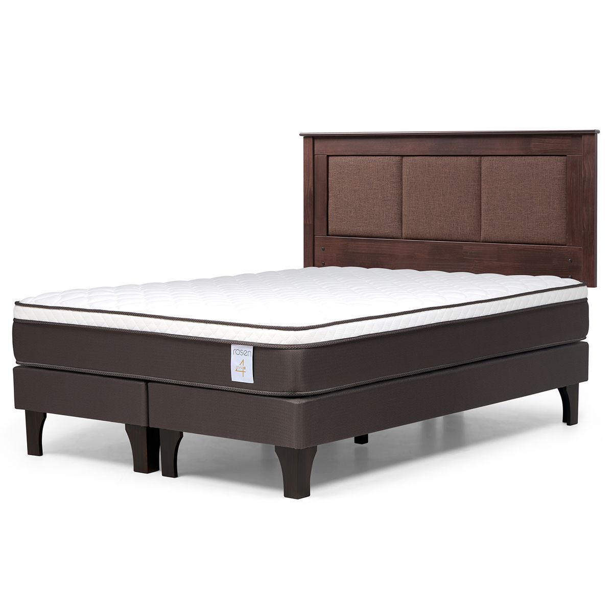 ROSEN - Cama Europea New Style 4 Plus 2 plazas Respaldo Rachel