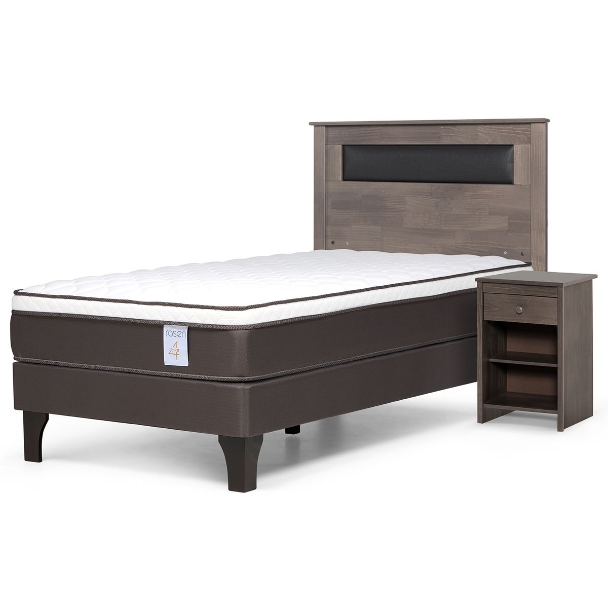 ROSEN - Cama Europea New Style 4 Plus 1,5 plazas Muebles Ferrara