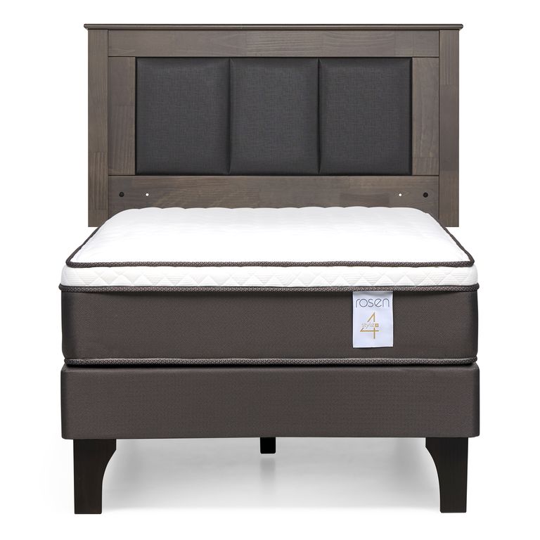 ROSEN Cama Europea New Style 4 Plus 1,5 plazas Respaldo Rachel