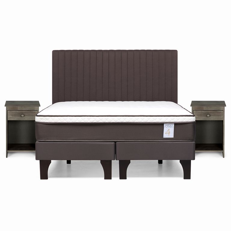 ROSEN Cama Europea New Style 4 Plus 2 plazas Muebles Lucio