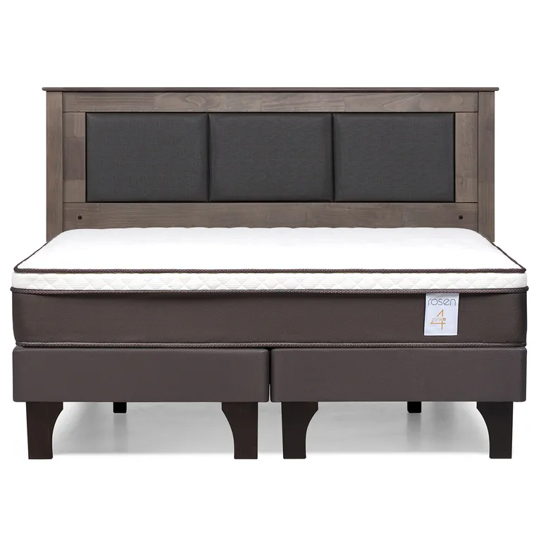 ROSEN Cama Europea New Style 4 Plus King Respaldo Rachel