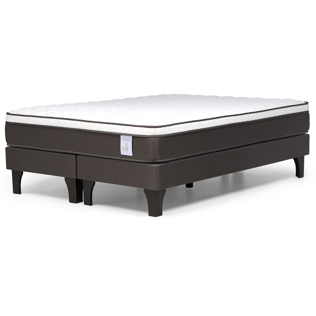 ROSEN - Cama King Europea New Style 4 Plus Chocolate