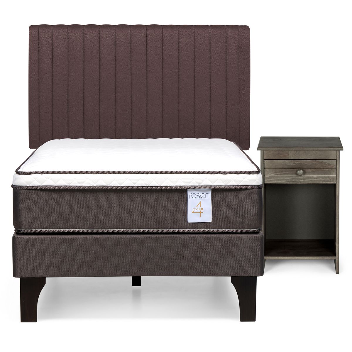 ROSEN - Cama Europea New Style 4 Plus 1,5 plazas Muebles Lucio