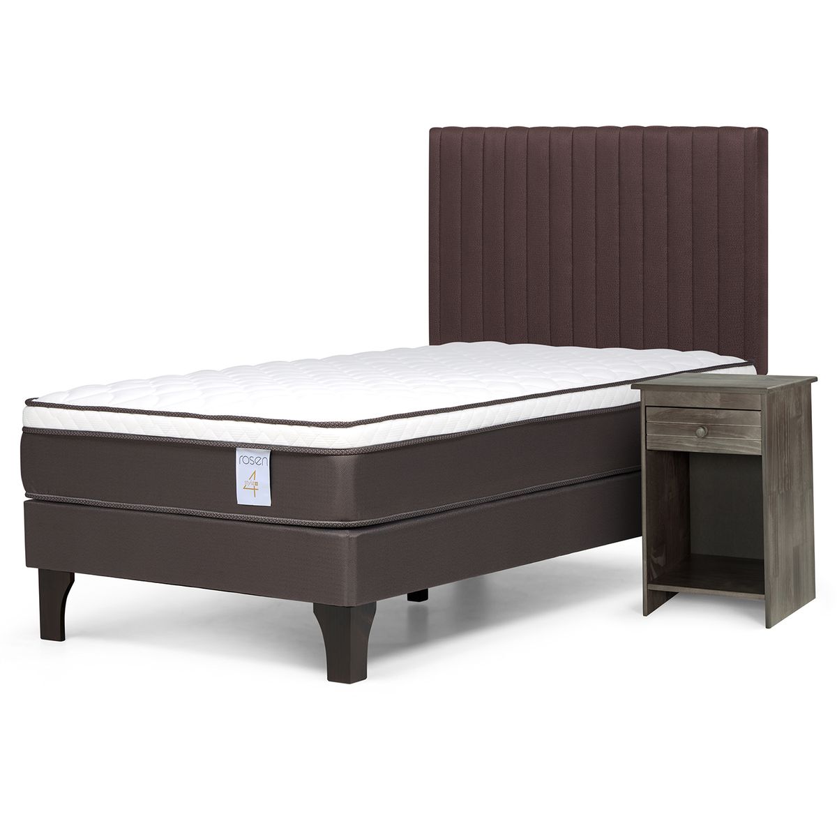 ROSEN - Cama Europea New Style 4 Plus 1,5 plazas Muebles Lucio