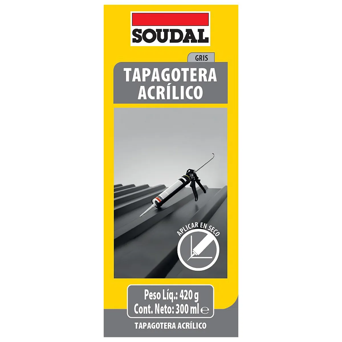 SOUDAL - Tapagoteras acrílico