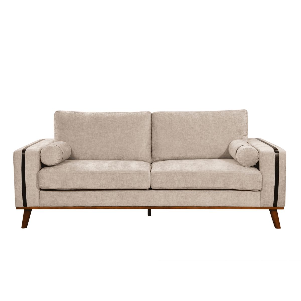 HOME MOBILI - Sofá 3 cuerpos Cleveland 198x85x86 cm Beige