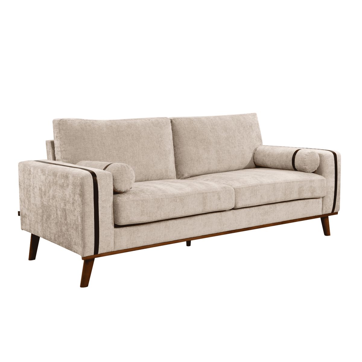 HOME MOBILI - Sofá 3 cuerpos Cleveland 198x85x86 cm Beige