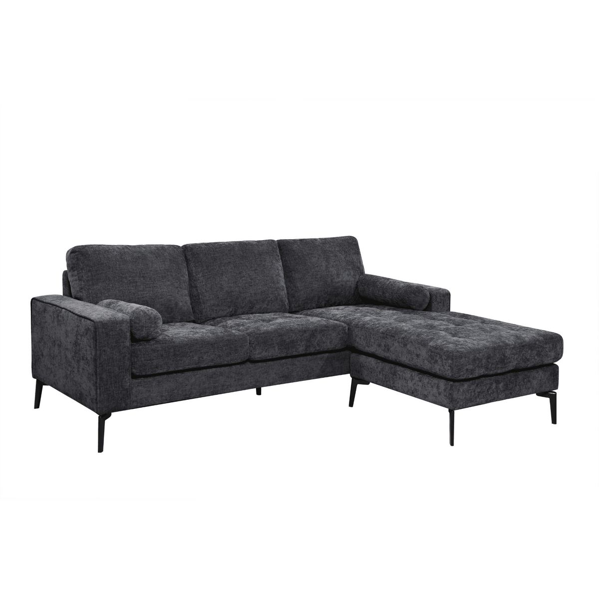 HOME MOBILI - Sofá 4 cuerpos Baltimore 210x86x159 cm Gris