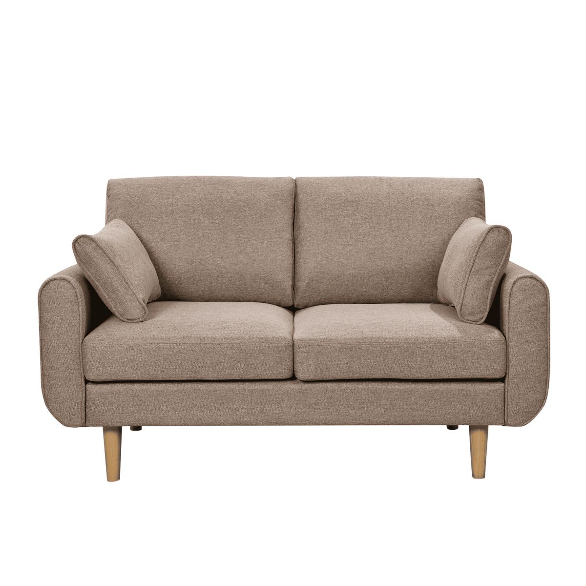 HOME MOBILI - Sofá 2 cuerpos Denver 151x86x84 cm Beige