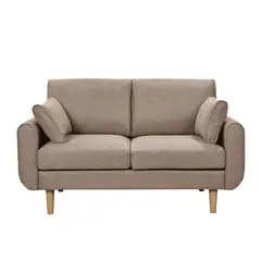 HOME MOBILI - Sofá 2 cuerpos Denver 151x86x84 cm Beige