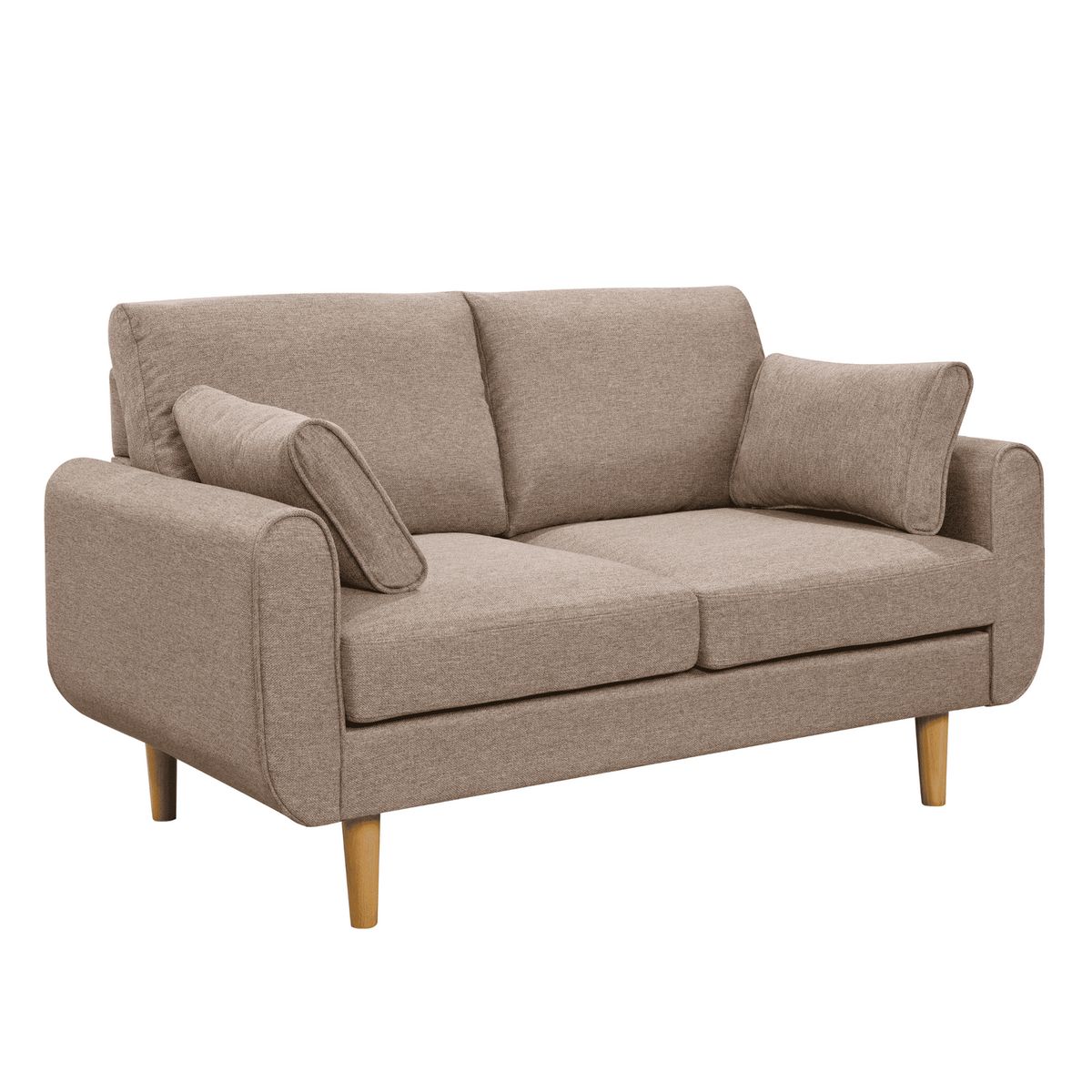 HOME MOBILI - Sofá 2 cuerpos Denver 151x86x84 cm Beige