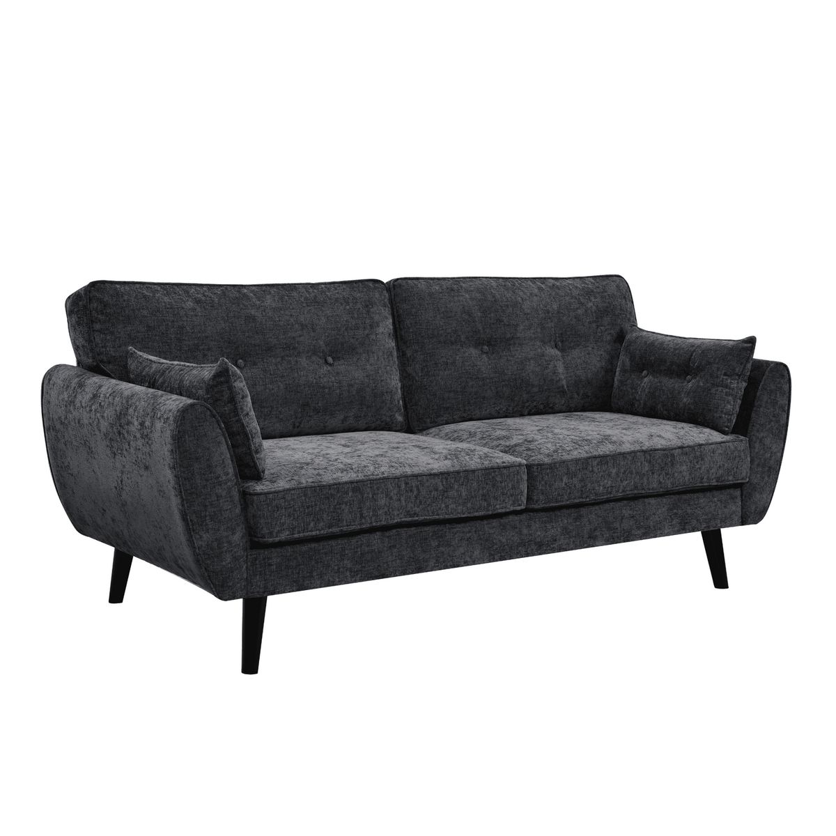 HOME MOBILI - Sofá 3 cuerpos Dallas 190x86x84 cm Gris