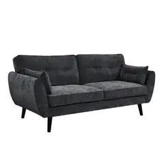 HOME MOBILI - Sofá 3 cuerpos Dallas 190x86x84 cm Gris