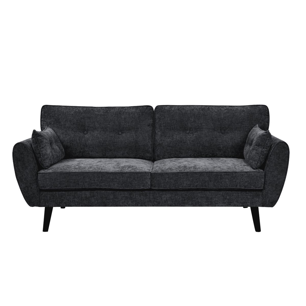 HOME MOBILI - Sofá 3 cuerpos Dallas 190x86x84 cm Gris